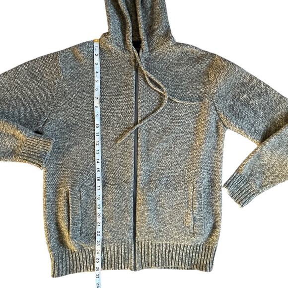 Royal Robbins Full Zip Cardigan Hooded Heathered Gray Wool Blend XL - Picture 8 of 8